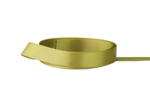 Image of Ribbon Bazaar Double Faced Satin - Premium Gloss Finish - 100% Polyester Ribbon for Gift Wrapping, Crafts, Scrapbooking, Hair Bow, Decorating & More - 3 /8 inch Green Ice 50yd Spool