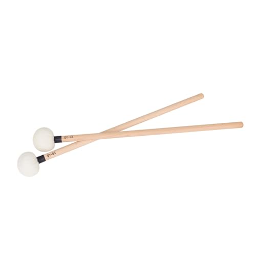 2 piezas Baquetas para Percusión de Madera y Fieltro miniatura 1