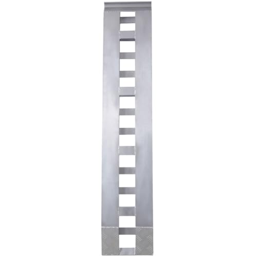 Rampas de carga de aluminio, capacidad pesada de 6600 lb para ATV, UTV, motocicletas, camiones y remolques, juego de rampas plegables portátiles de 72 pulgadas con ranuras antideslizantes, color plata miniatura 3