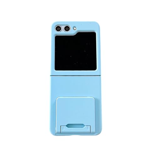 Étui pour Samsung Z Flip 5 coque transparente rigide couleur bonbon avec support