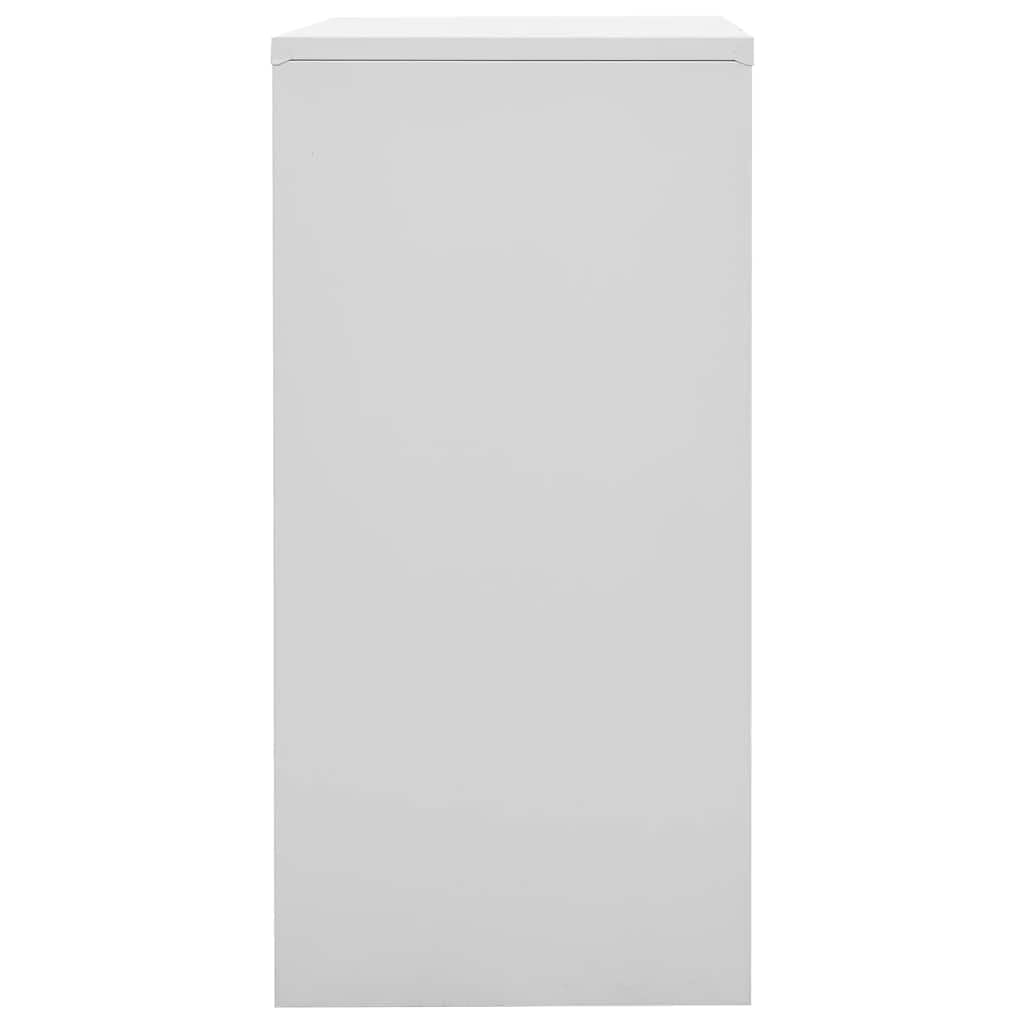 Taquilla, color gris claro, verde, de acero con 6 compartimentos, 90 x 45 x 92,5 cm, con cerradura, espacio para oficina, escuela, pasillo, garaje, organización para zapatos, archivos, ropa