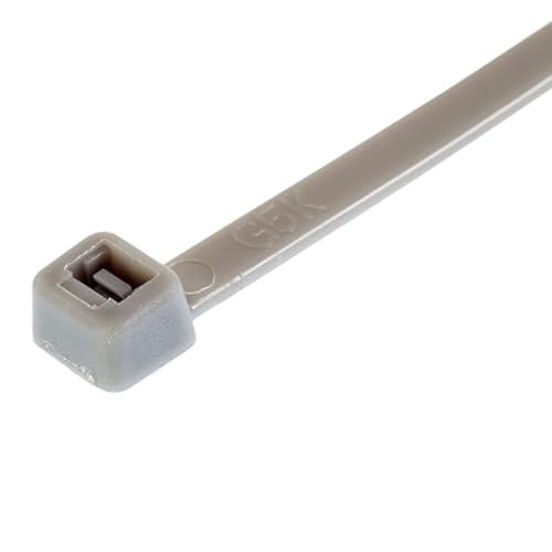 Image of GTSE 8 inch Silver /Grey Zip Ties, 100 Pack, 18lb Strength, UV Resistant Strong Nylon Cable Ties, Self-Locking 8 Inch Tie Wraps