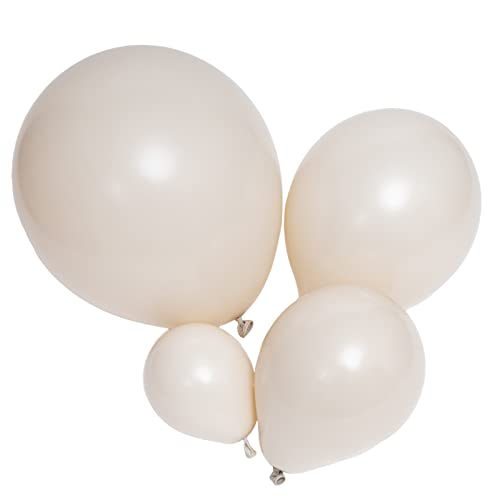 Image of Latex Balloons, 100-Pack Different Sizes 18 12 10 5 Inch Party Balloon Garland Kit (Sand White)
