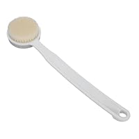 Körperbürste 2 in 1 mit Fußscrubber Funktion, Duschpinsel für Hautpflege und Reinigung, ergonomischer Langgriff, mit Hängeloch für Aufbewahrung und Peelingfunktion