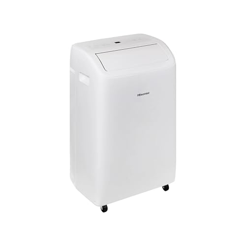 Hisense 8,000 BTU Portable Air Conditioner with Dual Hose & Inverter, 350 Sq Ft, Wi-Fi, ConnectLife App Google and Alexa, 3 operating modes, Noise 42 dB(A) - HAP0824TWD (Renewed), White
