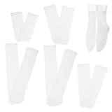 Toddmomy Weiße Sublimationssocken aus Baumwolle Lange Gerade Blanko Socken DIY Bedruckbar Verschiedene Längen Hautfreundlich Angenehm für Personalisierte Geschenke