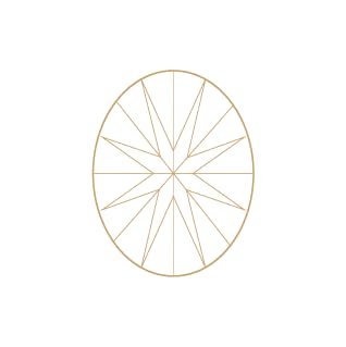 Moissanite ovale 1 carat VVS1 de 6.5 mm certifiée GRA - 4
