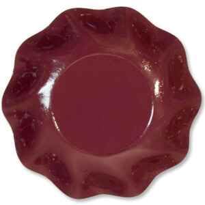 Vajilla desechable, 10 tazas, 18,5 cm, color burdeos