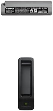 Shure GLX-D+ Dual Band SB904 Lithium-Ion Rechargeable Battery with up to 12 Hours of Runtime, Compatible with GLXD+ Digital Wireless Systems + GLX-D+ Dual Band Single Battery Sled Charger