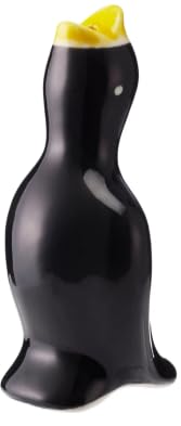 Vision4ever 1x Original Ceramic Black Pie Bird Bakeware | Moisture Retaining Pie Funnel for Perfectly Baked Pies