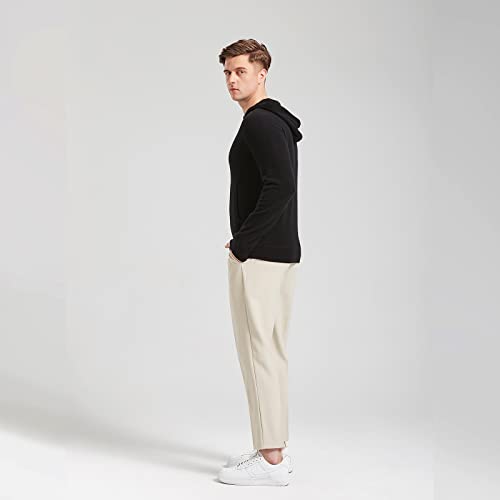 GreenMount Cashmere Sweater for Men Essential Base Hoodie Long Sleeve Pullover Sweater with Pocket3