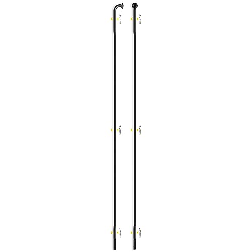 Sapim Laser Double Butted J-Bend Spokes, Black, 275mm - Image 3