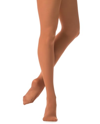 Danskin Women's Compression Footed Tight, Toast, D