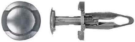 Push-In Rivet, Dome, 1/4 In Dia., 3/4 In L, Nylon Body, 25 Pk, 9559Pk