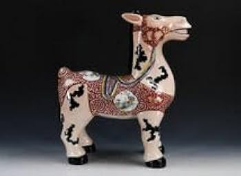 Amazon.co.jp: 1670～90年代 酒井田柿右衛門 本人作 色絵馬 置物