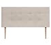 DHOME Testiera letto Capitoné. Testiera imbottita ACUALINE Tessuto e similpelle. Testate per letti matrimoniali e singoli (tessuto beige, 160x115cm con gambe (letti 150/160))