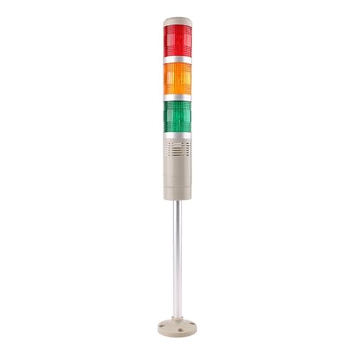 Lámpara indicadora advertencia torre industrial multicolor LGP-505 con zumbador DC12-24V