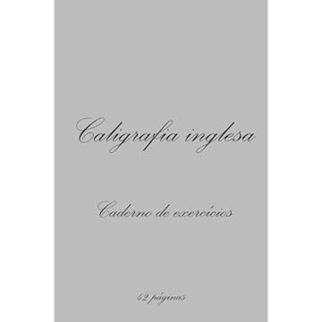 Capa do livro Caligrafia inglesa: Caderno de exercícios (Portuguese Edition)