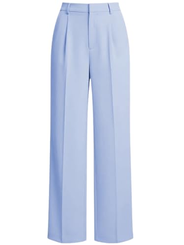 Image of GRECIILOOKS Trousers for Woman | Womens High Rise High Waist Flared Korean Style | Formal Pant for Women Office Wear| Track Pants for Womans Elegant for College & Events (Available in Plus Size)