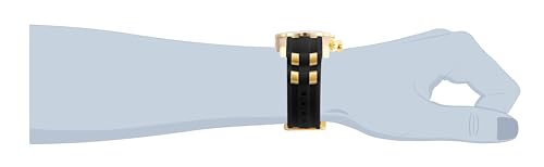 Invicta 6981 Pro Diver Men's Quartz Watch, 1.9 inches (48 mm), Case, Gold, Black, Stainless Steel, Polyurethane Strap, Black Dial, Men's