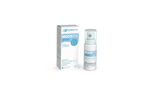 SICCOSTIL Spray - 3BF - Spray oculare sterile lenitivo idratante - Acido Ialuronico e liposomi - 10 ml - Trebifarma