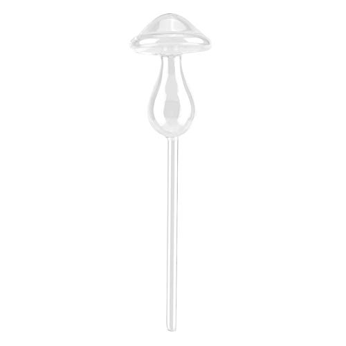 Plant Watering Bulbs, House Plants Flowers Automatic Self Watering Devices Clear Glass Water Feeder Mushroom Shape