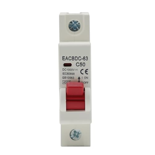 Mini disyuntor solar 1P DC 1000V con interruptor de proteccion termomagnetica 6