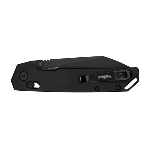 Image of Kershaw Iridium Reverse Tanto Folding Pocket Knife, Sleek 3.4 inch D2 Steel Blade, DuraLock Locking Mechanism, Aluminum Handle, Designed in the USA