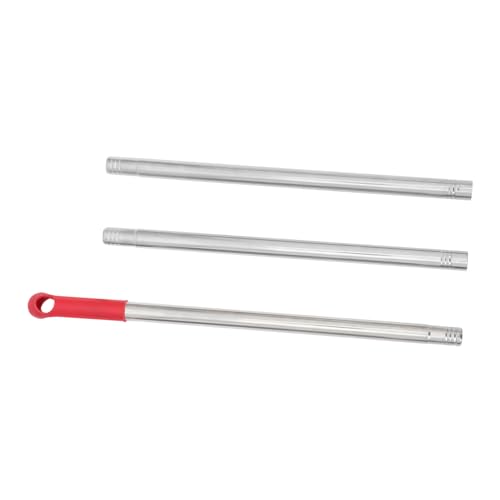 KICHOUSE Mango De Escoba De Metal Reemplazo 105 Cm Palo Extensible Para Fregona Acero Inoxidable Limpieza Doméstica Multifuncional Para Suelos y Baño