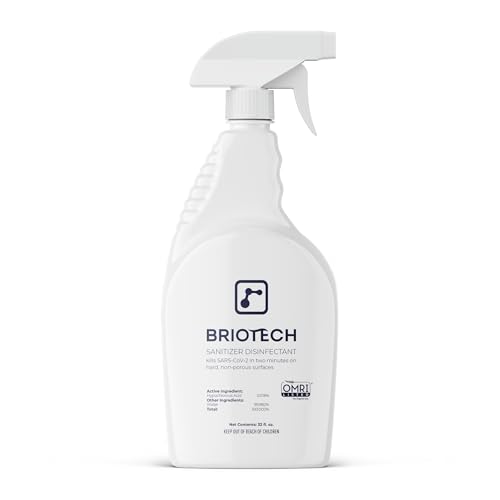 BRIOTECH Sanitizer Disinfectant Hypochlorous Spray, Kills 99.99% ...