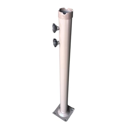 WHKM Tube de pied de parasol en fer banane résistant aux intempéries pour parasol de jardin