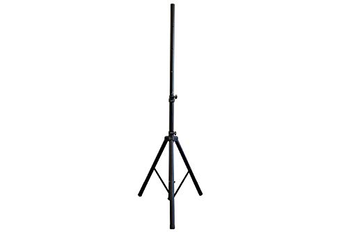 qtx Robust Steel Speaker Stand, Black