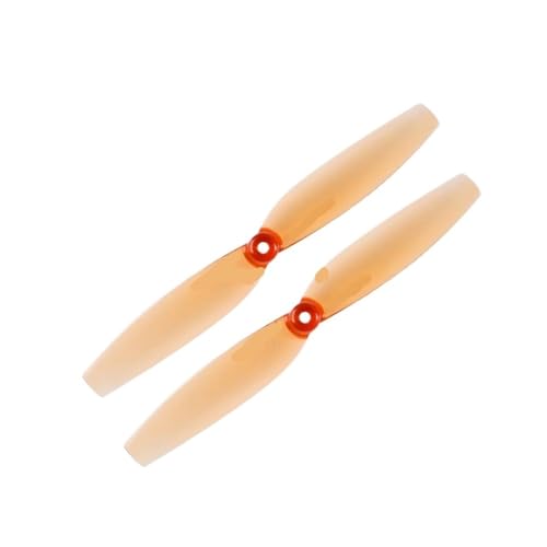 Hélices bipales 65 mm orange haute visibilité avec axe de 1 mm pour drone RC