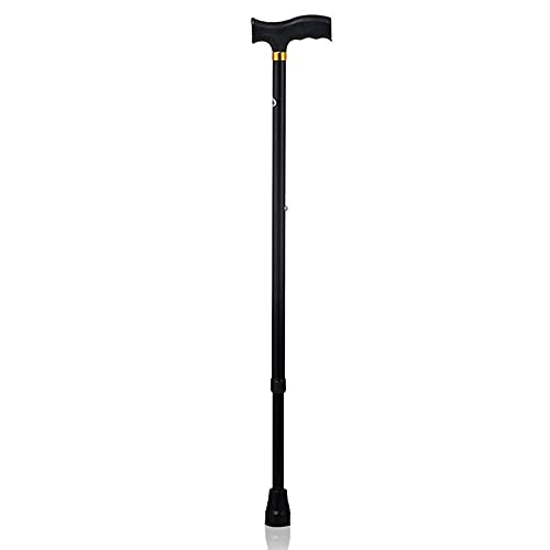 Canne de marche télescopique aluminium hauteur réglable senior homme