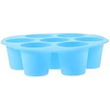 Toyvian Silikon Muffin Backform Cupcake Kuchenform Antihaft Bpa frei Hitzebeständig Luftfritteuse Zubehör für Muffins Kleine Kuchen Blau
