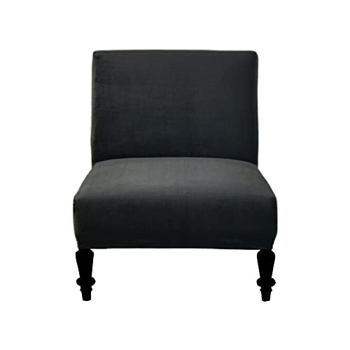 Image of Eco-Ancheng Armless Chair Slipcover Removable Armless Accent Chairs Covers Washable Armless Slipper Chair Slipcover Printed Armless Chair Furniture Protector Covers for Living Dining Room Hotel