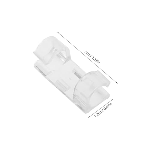 HOMSFOU 70pcs Clips Adhesivos para Cables Transparentes 3.00X1.20X1.00CM Organizador de Cables Sin Perforar para Oficina y Hogar miniatura 2