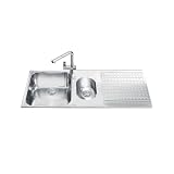 Smeg LTS102D-2 TRATTO Lavello, Acciaio inossidabile