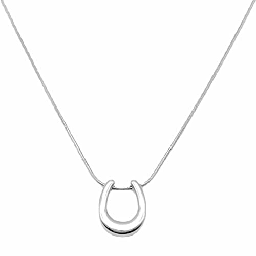 Jude Jewelers Stainless Steel Horse Shoe Style U Shaped Collar Statement Necklace