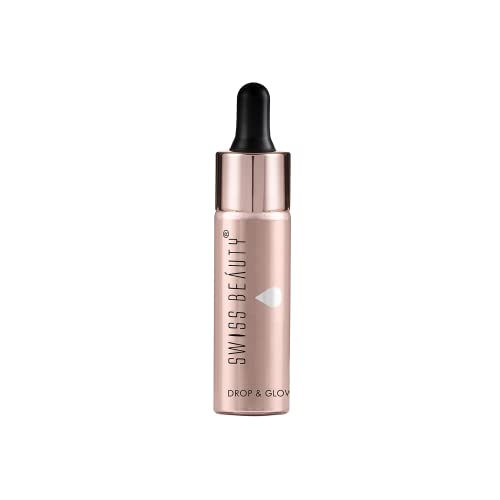 Swiss Beauty Drop & Glow Liquid Highlighter For Face Makeup | Illuminating Liquid Highlighter With Dewy Finish | Shade -Light Pink, 18Ml|