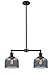 Innovations 209-OB-G73-LED 2 Light Vintage Dimmable LED Chandelier, Bronze/Dark Finish