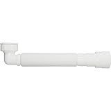 EasyDrain P-trap with a 90 Degrees Terminal - Expandable & Flexible P-Trap For Bathtubs, Kitchen, and Bathroom Sinks - Space-Saving Solution for Limited Clearance - Effortless Sink Drain Pipe setup.