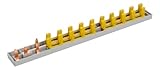 peigne d'alimentation verticale 3 rangées Pour tableaux électriques Phase + Neutre