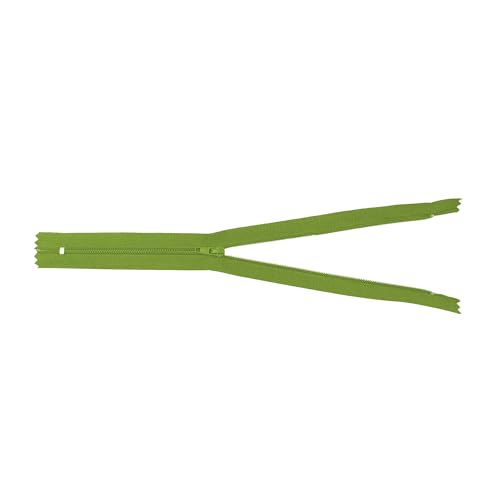 Image of Mandala Crafts 100 PCs Olive Green Closed-End 7 in Nylon Zippers for Sewing