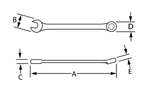 Williams MWS-12RC 12-Piece Metric Reversible Ratcheting Combination Wrench Set
