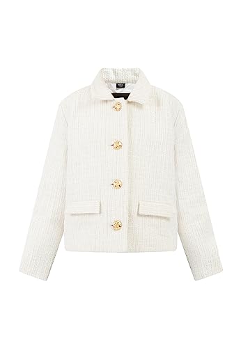 Blazer en laine blanche pour fille Caspio veste de tailleur chic 122
