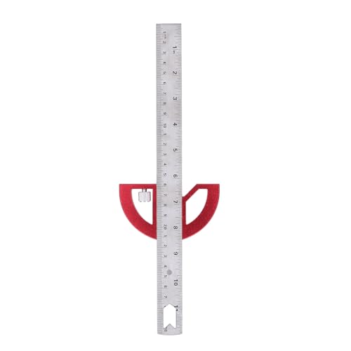 Regla de ángulo para carpintería de aluminio y acero inoxidable miniatura 6