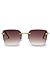 Produktbild PAUL VALENTINE Sonnenbrille -Felicia Brown- Made in Italy Sonnebrille Damen mit 100% UV-Sonnenschutz (UV400), Rahmenlos mit Gold-Metall-Gestell