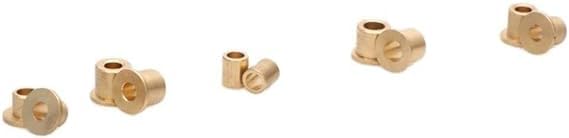 10PCS Flange Bushing Propeller Rigid Shaft Sleeve Rudder Bearing Brass Screw Bush Multi-Functional Spare Parts for RC Robot Boat (Color : B 4x8mm Flange)