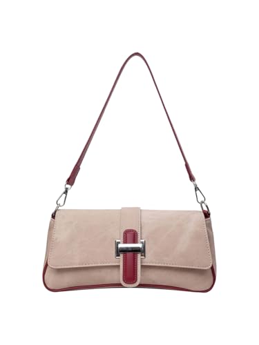 SweatyRocks Women's Buckle Leather Shoulder Bags Trendy Underarm Purse Handbags